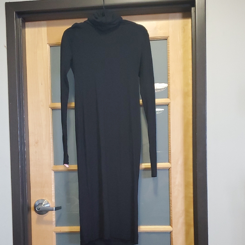 tba Black Long Sleeve Dress